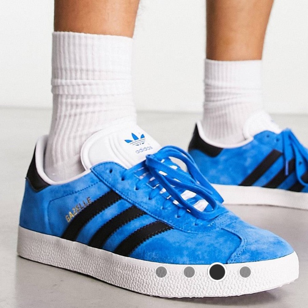 adidas original adicolor 70s gazelle sneakers in blue